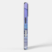 Abstracte moderne fractale kunst lavendelblauw Case-Mate iPhone case (Achterkant / Rechts)