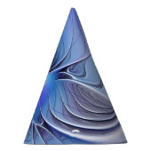 Abstracte moderne fractale kunst lavendelblauw feesthoedjes (Rechts)