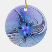 Abstracte moderne fractale kunst lavendelblauw