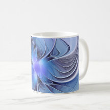 Abstracte moderne fractale kunst lavendelblauw