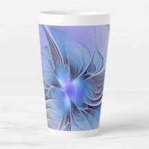 Abstracte moderne fractale kunst lavendelblauw