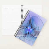 Abstracte moderne fractale kunst lavendelblauw planner (Display)