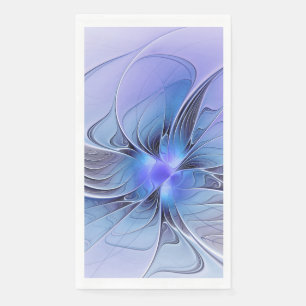 Abstracte moderne fractale kunst lavendelblauw servet
