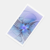Abstracte moderne fractale kunst lavendelblauw servet (Hoek)