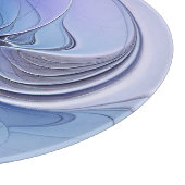 Abstracte moderne fractale kunst lavendelblauw snijplank (Hoek)