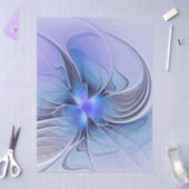 Abstracte moderne fractale kunst lavendelblauw tissuepapier (Craft)