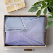 Abstracte moderne fractale kunst lavendelblauw tissuepapier (Geschenk)