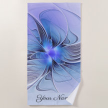 Abstracte moderne fractale kunst lavendelblauwe na