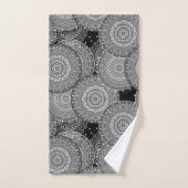 Abstracte moderne geometrische cirkels rond vormen bad handdoek (Handdoek)