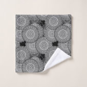 Abstracte moderne geometrische cirkels rond vormen bad handdoek (Wasdoekje)