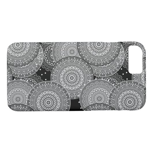 Abstracte moderne geometrische cirkels rond vormen Case-Mate iPhone case (Achterkant (Horizontaal))