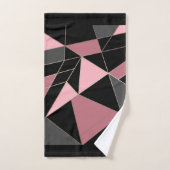 Abstracte moderne geometrische driehoeken afdrukke bad handdoek (Handdoek)