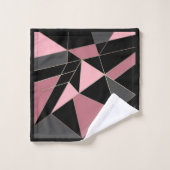 Abstracte moderne geometrische driehoeken afdrukke bad handdoek (Wasdoekje)