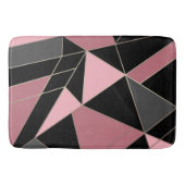 Abstracte moderne geometrische driehoeken afdrukke badmat (Voorkant)