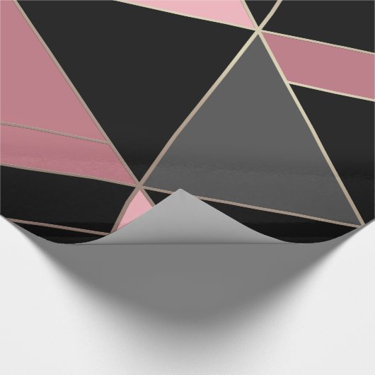 Abstracte moderne geometrische driehoeken afdrukke cadeaupapier (Hoek)