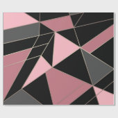 Abstracte moderne geometrische driehoeken afdrukke cadeaupapier (Vlak)