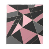 Abstracte moderne geometrische driehoeken afdrukke notitieblok (Voorkant)