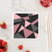 Abstracte moderne geometrische driehoeken afdrukke servet (Insitu)