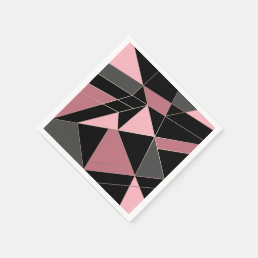 Abstracte moderne geometrische driehoeken afdrukke servet (Hoek)