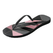 Abstracte moderne geometrische driehoeken afdrukke teenslippers (Schuin)