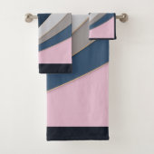 Abstracte moderne geometrische eenvoudige afdruk bad handdoek (Insitu)