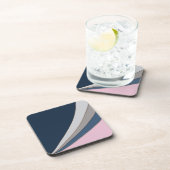 Abstracte moderne geometrische eenvoudige afdruk bier onderzetter (Rechterzijde)