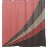 Abstracte moderne geometrische eenvoudige afdruk douchegordijn (Voorkant)