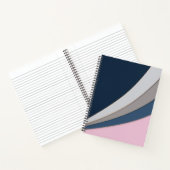 Abstracte moderne geometrische eenvoudige afdruk notitieboek (Binnen)