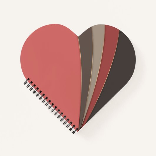 Abstracte moderne geometrische eenvoudige afdruk notitieboek (Voorkant)