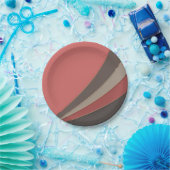 Abstracte moderne geometrische eenvoudige afdruk papieren bordje (Feest)