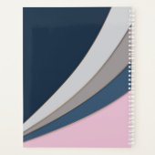 Abstracte moderne geometrische eenvoudige afdruk planner (Achterkant)