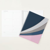 Abstracte moderne geometrische eenvoudige afdruk planner (Display)