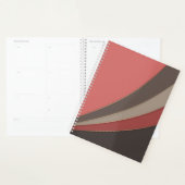 Abstracte moderne geometrische eenvoudige afdruk planner (Display)