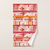 Abstracte moderne geometrische elementen van het o bad handdoek (Handdoek)