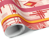 Abstracte moderne geometrische elementen van het o cadeaupapier (Rol Hoek)