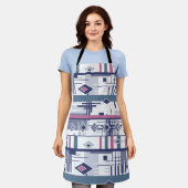 Abstracte moderne geometrische elementen van het o schort (Gedragen)