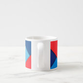 Abstracte moderne geometrische espresso kop (Achterkant)