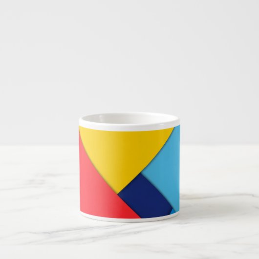 Abstracte moderne geometrische espresso kop (Voorkant)