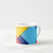 Abstracte moderne geometrische espresso kop (Voorkant rechts)