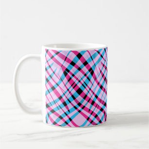 Abstracte moderne geometrische gestreepte heldere  koffiemok