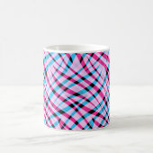 Abstracte moderne geometrische gestript heldere zo koffiemok (Center)