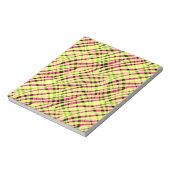 Abstracte moderne geometrische gestript heldere zo notitieblok (Linkerzijde)