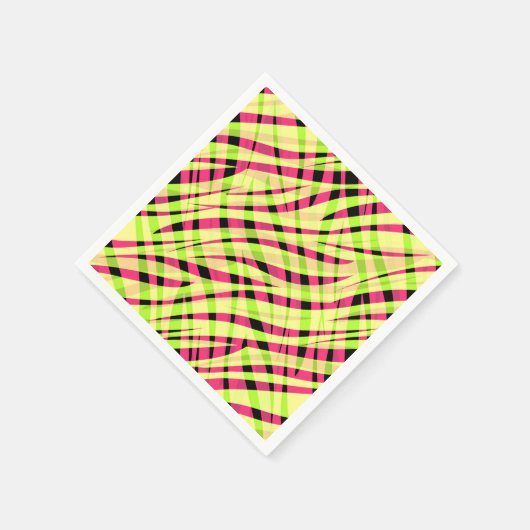 Abstracte moderne geometrische gestript heldere zo servet (Hoek)