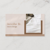 Abstracte moderne geometrische glans van bruine ka visitekaartje (Achterkant)