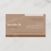 Abstracte moderne geometrische glans van bruine ka visitekaartje (Voorkant)