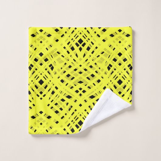 Abstracte moderne geometrische heldere gestreepte  bad handdoek (Wasdoekje)