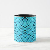 Abstracte moderne geometrische heldere gestreepte mok (Midden)