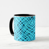 Abstracte moderne geometrische heldere gestreepte mok (Voorkant links)