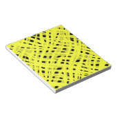 Abstracte moderne geometrische heldere gestreepte  notitieblok (Schuin)