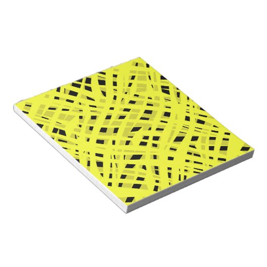 Abstracte moderne geometrische heldere gestreepte  notitieblok (Schuin)